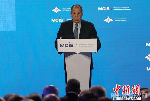 资料图：俄罗斯外长拉夫罗夫。中新社记者 王修君 摄