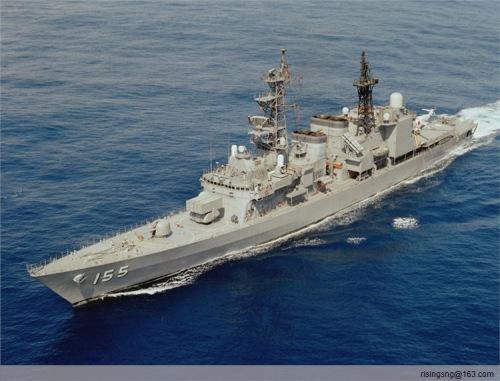 日本海上自卫队“朝雾”级驱逐舰DD155“滨雾”号驱逐舰(资料图)